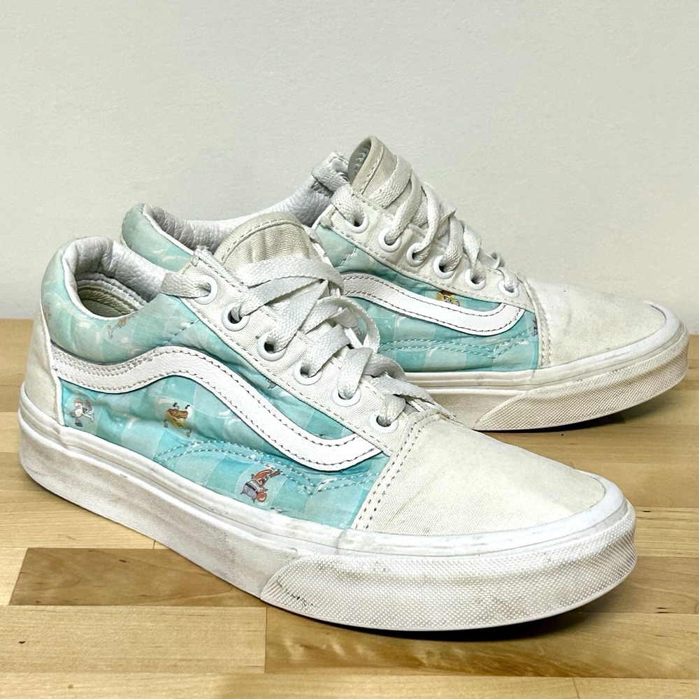 Vans SpongeBob Bikini Bubble Sneakers Womens 7.5 Aqua Old Skool Nickelodeon